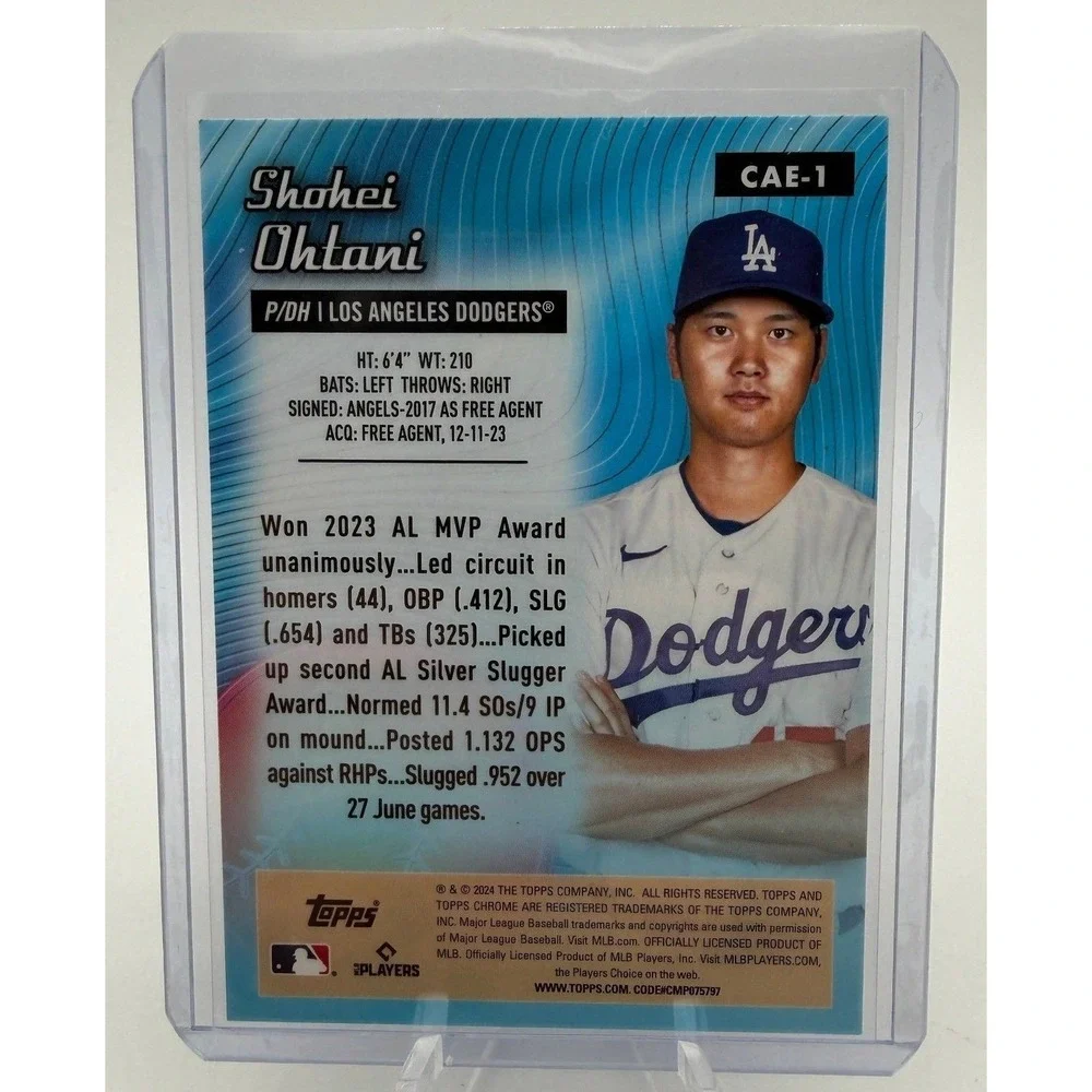 Shohei Ohtani 2024 Topps Chrome All-Etch MLB Los Angeles Dodgers‎ Insert #CAE-1